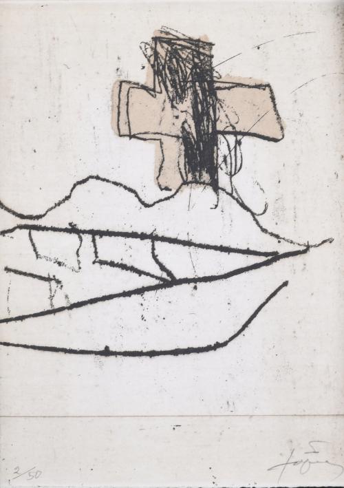 ANTONI TÀPIES (1923-2012). "TROIS LEÇONS DE TÉNÈBRES", C. 1985. 