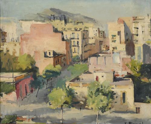 XAVIER BLANCH (1918-1999). "VISTA URBANA".