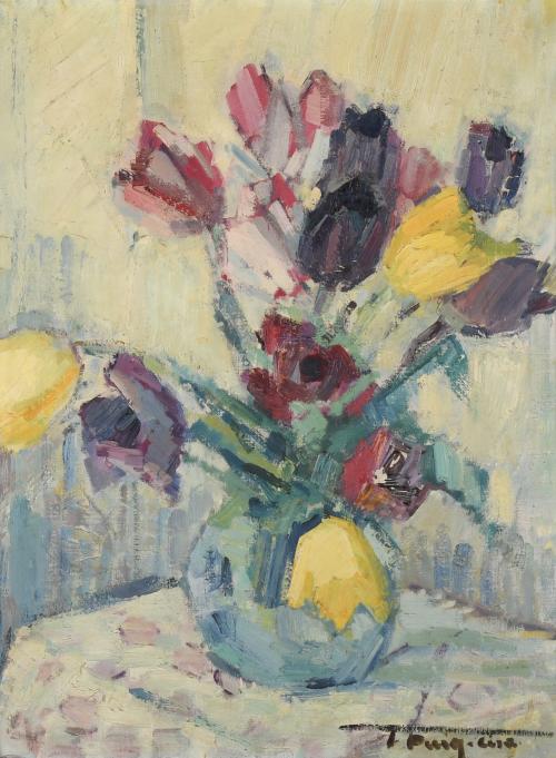 TERESA PUIG CISA (1917).  "FLOWERS VASE".