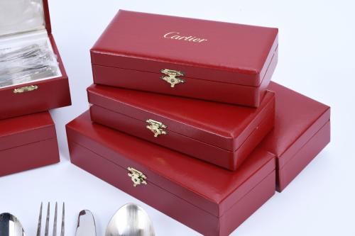 CARTIER. TWELVE-SERVICE CUTTLERY "LA MAISON DE LOUIS CARTIE