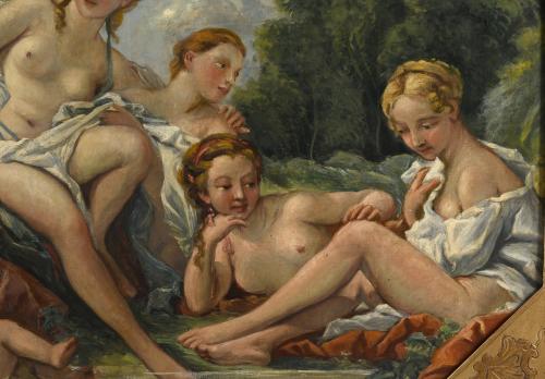 20TH CENTURY FRENCH SCHOOL. "VENUS IN THE BATH SURROUNDED B