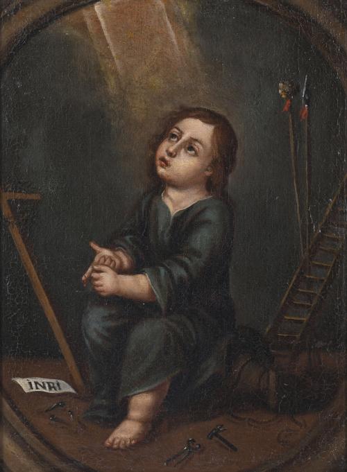 18TH CENTURY SPANISH SCHOOL. "CHILD JESUS".