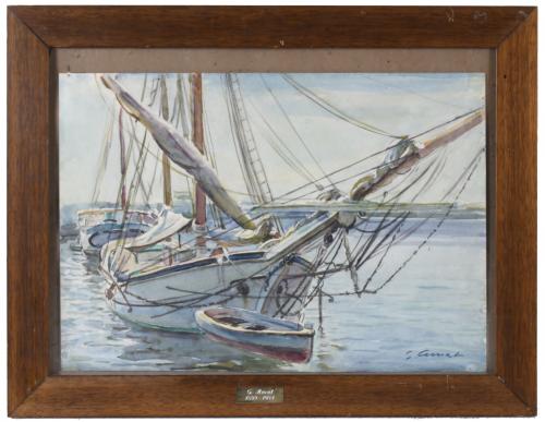 GABRIEL AMAT (1899-1984). "BARCOS".