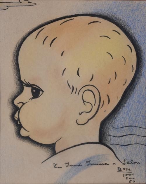 ROMÀ BONET "BON" (1944). "CHILD'S HEAD IN PROFILE", 1950.