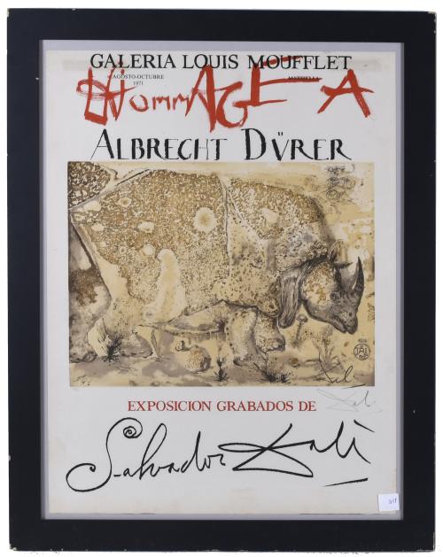 A PARTIR DE SALVADOR DALÍ I DOMÈNECH (1904-1989). "GALERÍA LOUIS MOUFFLET MARBELLA. HOMMAGE À ALBRECHT DÜRER. EXPOSICIÓN GRABADOS DE SALVADOR DALÍ", 1971.