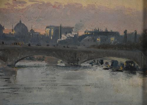 FÉLIX ALARCÓN BRENES (C. 1860 - C. 1900). "VIEW OF PARIS FR