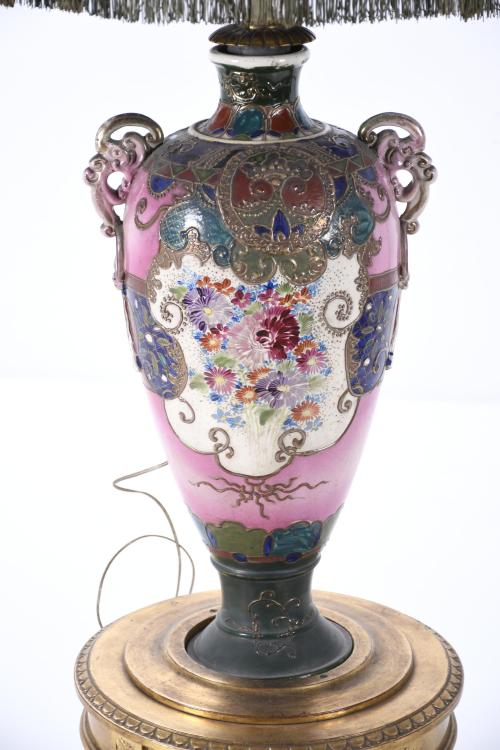 SATSUMA STYLE VASE, 20TH CENTURY.