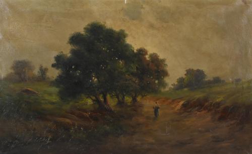 FÈLIX URGELLÈS DE TOVAR (1845-1919). "PAISAJE". 