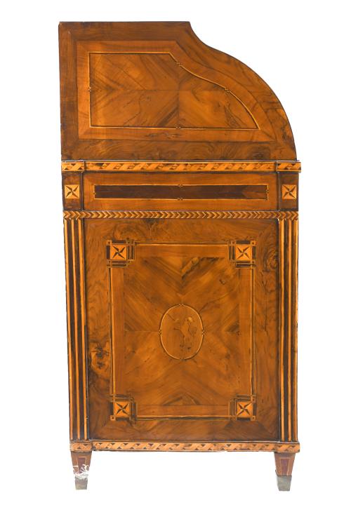 CHARLES IV CYLINDRICAL BUREAU, LATE 18TH CENTURY-EARLY 19TH