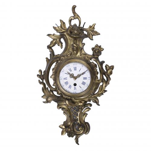 FRENCH CARTEL-LIKE CLOCK, LOUIS XVI STYLE, 20TH CENTURY.