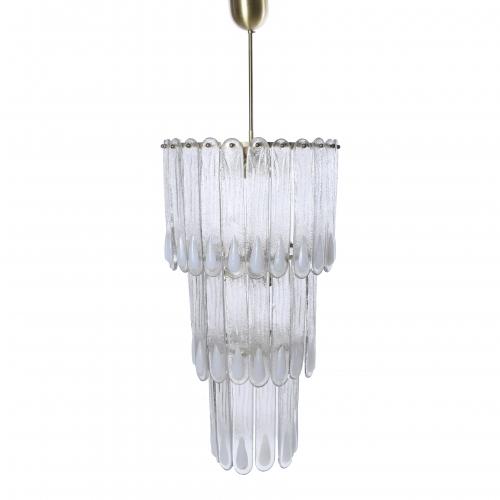 LARGE ITALIAN CEILING LAMP, MID 20TH CENTURY.