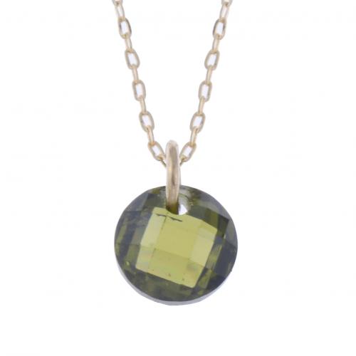 PENDANT WITH OLIVINE.