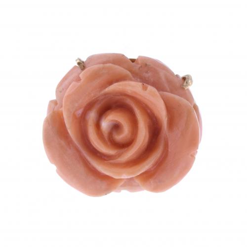 CORAL ROSE RING.