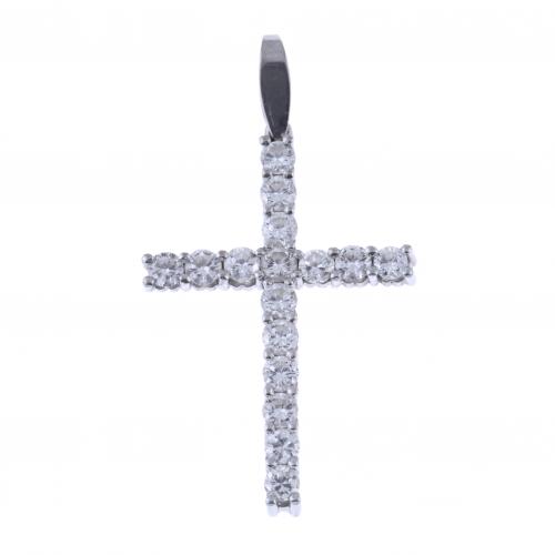 DIAMONDS CROSS PENDANT.