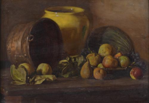 JOAN BAIXAS SIGALÉS (1911-1995). "STILL LIFE WITH FRUIT", 1941. 