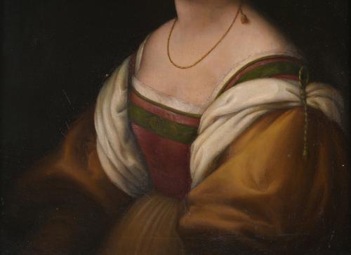 19TH CENTURY ITALIAN OR SPANISH SCHOOL. "WOMAN&#39;S PORTRAIT".