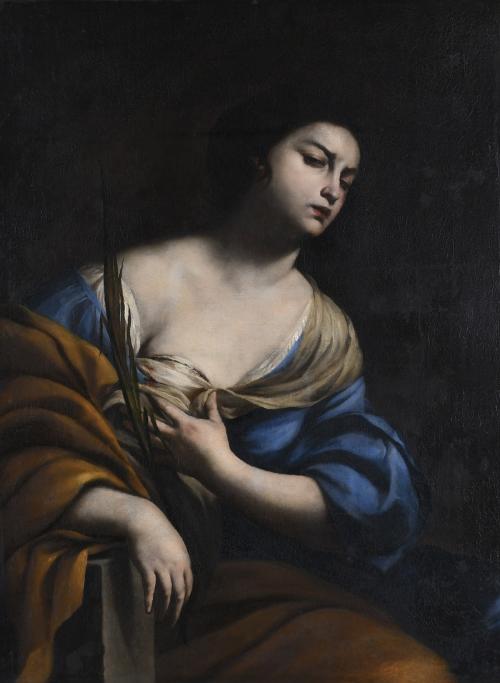 ANDREA VACCARO (1598/1604-1670) "SAINT AGATHA", Circa 1640.