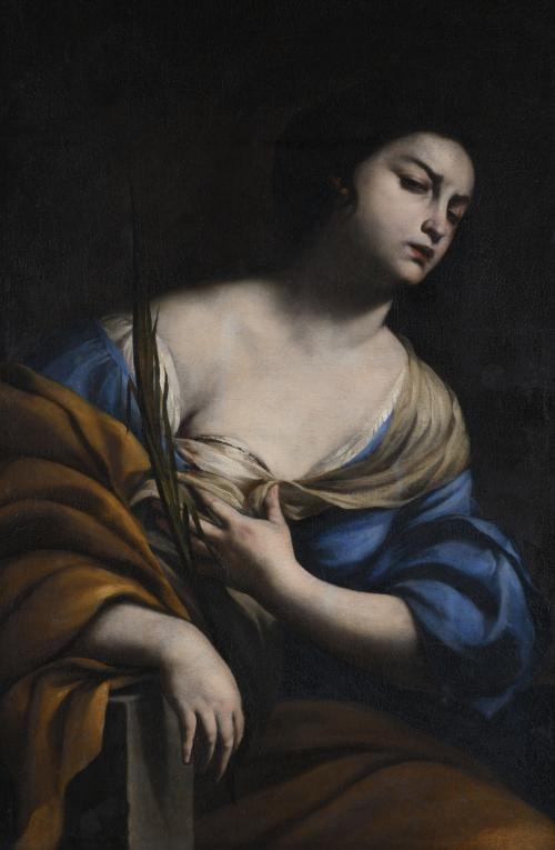 ANDREA VACCARO (1598/1604-1670) "SAINT AGATHA", Circa 1640.