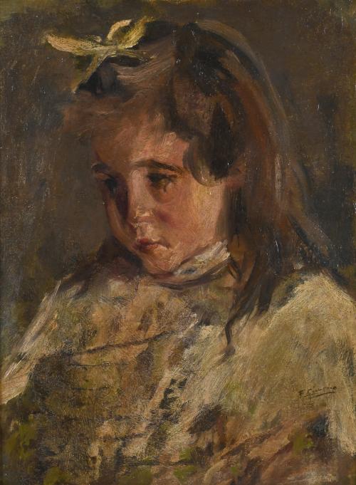 FRANCESC GIMENO ARASA (1858-1927). "LA NIÑA". Circa 1897-1898.