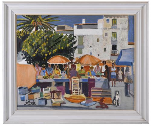 JORDI CURÓS (1930-2017). "MARKET".