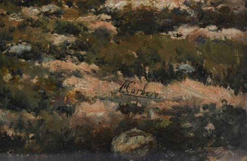 JOSÉ FRANCO CORDERO (1851-c.1910). "LANDSCAPE".