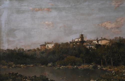 JOSÉ FRANCO CORDERO (1851-c.1910). "LANDSCAPE".