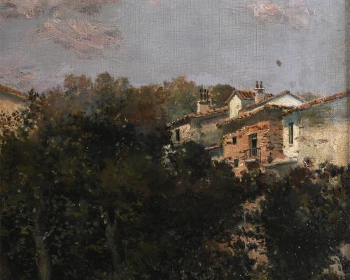 JOSÉ FRANCO CORDERO (1851-c.1910). "LANDSCAPE".