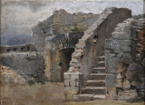 LATE 19TH CENTURY CATALAN SCHOOL. "RUINS".