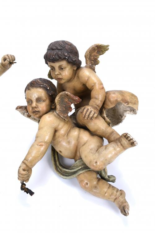 18TH CENTURY, SPANISH SCHOOL. "CUPIDS".