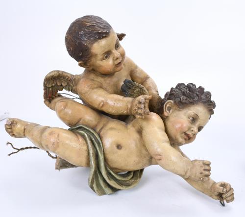 18TH CENTURY, SPANISH SCHOOL. "CUPIDS".