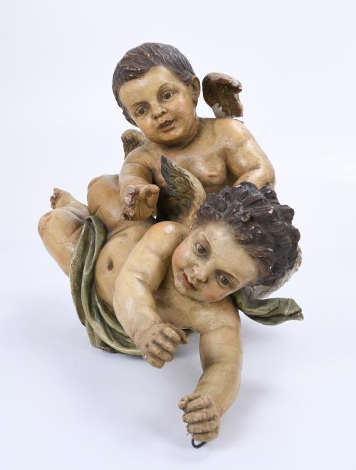 18TH CENTURY, SPANISH SCHOOL. "CUPIDS".