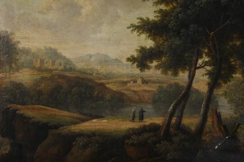 18TH-19TH CENTURIES, DUTCH SCHOOL. "LANDSCAPE".