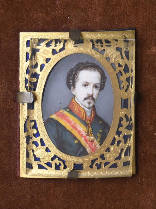 19TH CENTURY, SPANISH SCHOOL. SIXTEEN MINIATURES WITH POLIT