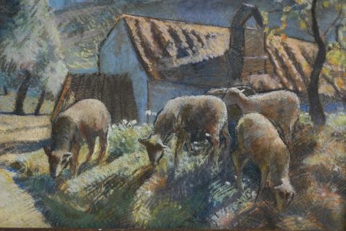 TOMMASO CASCELLA (1890-1968). "RURAL LANDSCAPE".