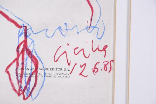 JOSÉ MARÍA SICILIA (1954). "AUTOGRAPH WITH COLOUR NOTE", 19