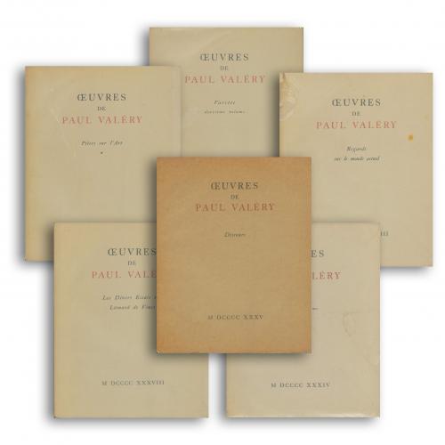 PAUL VALÉRY (1871-1945). "OEUVRES DE PAUL VALÉRY" (6 vols.)