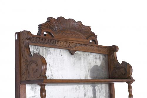 ENGLISH VICTORIAN-STYLE SHELF-BOOKCASE, LATE 19TH CENTURY.