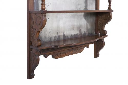 ENGLISH VICTORIAN-STYLE SHELF-BOOKCASE, LATE 19TH CENTURY.