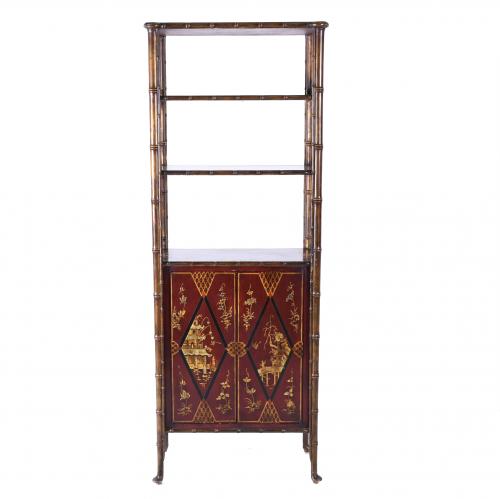 ATTRIBUTED TO PIERRE LOTTIER (20TH CENTURY). SHELF-BOOKCASE, MID 20TH CENTURY.