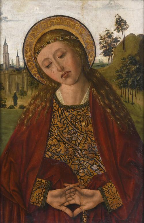 WORKSHOP OF THE LUNA'S MASTER (1480-1500). "MAGDALENE".