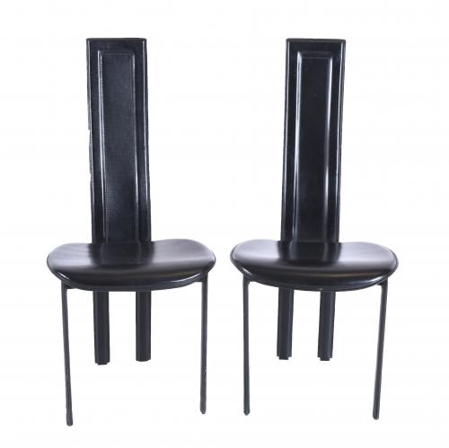 GIORGIO CATTELAN (20TH CENTURY). PAIR OF ITALIAN "LARA" CHAIRS, CIRCA 1998.