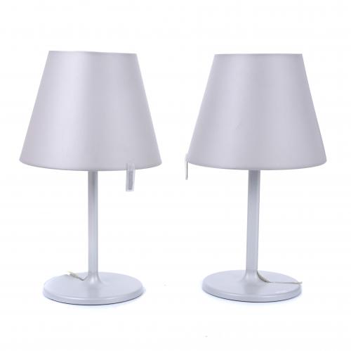 ADRIEN GARDÈRE (1972). PAIR OF "MELAMPO" TABLE LAMPS.