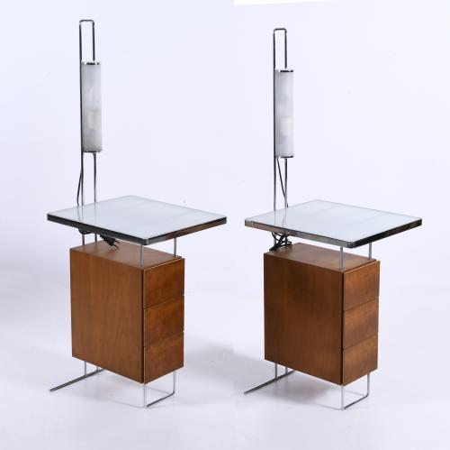 PAIR OF SPANISH BEDSIDE TABLES, MID 20TH CENTURY.