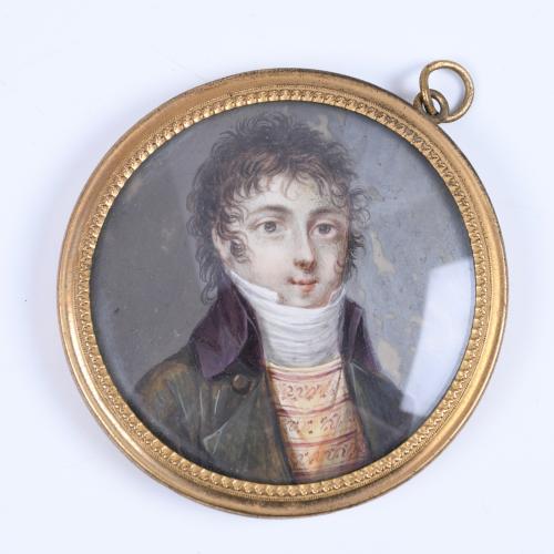 SECOND HALF OF 19TH CENTURY FRENCH SCHOOL. THREE MINIATURES.