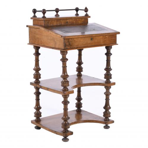 "DAVENPORT" VICTORIAN DESK, MID 19TH CENTURY.