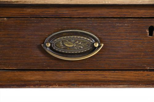 VICTORIAN DOUBLE WRITING DESK, LATE 19TH CENTURY.