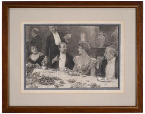 JOSEP SIMONT GUILLEN (1875-1968). "GALA DINNER".