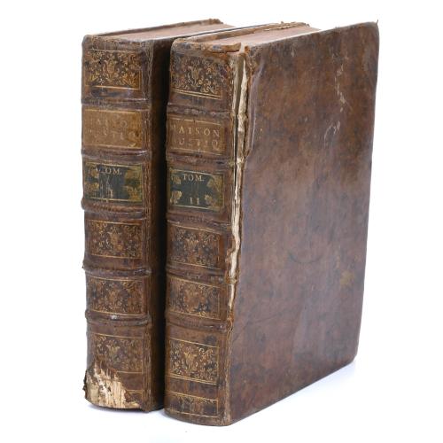 27915-LOUIS LIGER (1658-1717).  "LA NOUVELLE MAISON RUSTIQUE OU ÉCONOMIE GENERALE DE TOUS LES BIENS DE CAMPAGNE" (2 vols), 1763.
