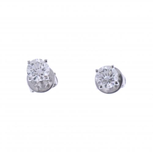 PENDIENTES DORMILONAS DE DIAMANTE 