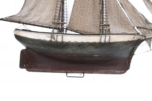 SHIP MODEL, PROBABLY MENORCAN, 20TH CENTURY. 